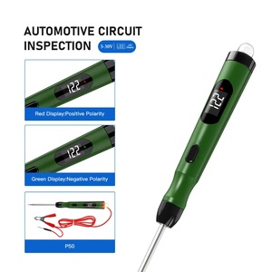 ปากกาทดสอบไฟฟ้าอเนกประสงค์ 5-30V แบบดิจิตอล พร้อมไฟ LED สำหรับยานยนต์ หัวหนีบแบบจระเข้ - Product Image 2