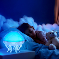 Nouvel arrivage Lampe LED ondulation Cadeau de vacances Projecteur de vagues d'eau Veilleuse animale Projection de méduses Projecteur de minuterie de vagues océaniques