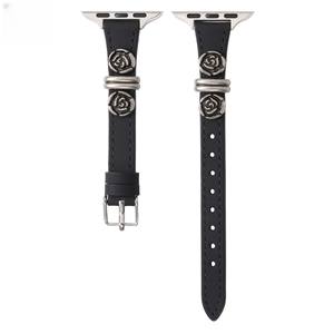 Bracelet Iwatch S10 pour femmes, adapté à <span class=keywords><strong>Applewatch</strong></span> Apple Watch 98 Generation 76SE5, bracelet en cuir camélia 38/40/41/42/44/45mm49mm - Product Image 1