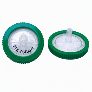 แผ่นกรองฉีดยา PES 0.45um แบบ Hydrophilic ขนาด 25 มม. สำหรับกรองของเหลวในห้องปฏิบัติการ - Product Image 1