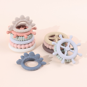 Juguete Masticable Montessori de Silicona de Grado Alimenticio Libre de BPA, Juguetes Sensoriales Apilables Educativos Tempranos y Coloridos para Niños Autistas - Product Image 4