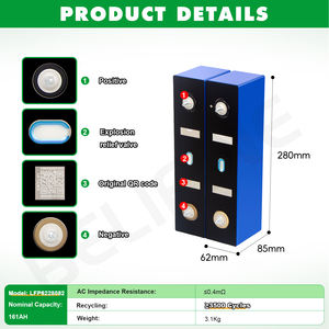 Аккумуляторная ячейка LFP CATL <span class=keywords><strong>3.2</strong></span>В 150/160/161Ач, перезаряжаемая призматическая батарея LiFePO4 <span class=keywords><strong>3.2</strong></span>В CATL 161Ач, литий-железо-фосфатный аккумулятор - Product Image 2