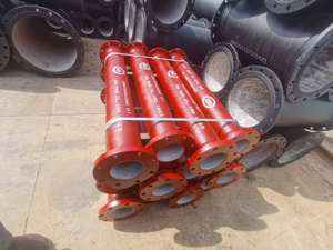 ISO2531 EN545 PN16 a soudé le double tuyau malléable à bride de fer enduit époxyde <span class=keywords><strong>rouge</strong></span> - Product Image 3