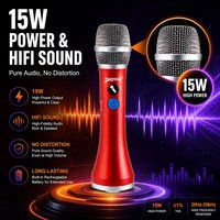 Microphone USB sans fil portable, micro de conférence, microfono inalambrico profesional, système de karaoké pour l'église