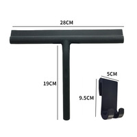 28Cm/21Cm Raclette ménagère en silicone pour le nettoyage des vitres avec crochet magnétique pour le nettoyage des sols