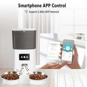 เครื่องให้อาหารสัตว์เลี้ยงอัตโนมัติ Petdom 6 ลิตร พร้อมตั้งเวลาให้อาหาร ชามสแตนเลสสองใบ และเครื่องชั่งน้ำหนักอัจฉริยะ - Product Image 3