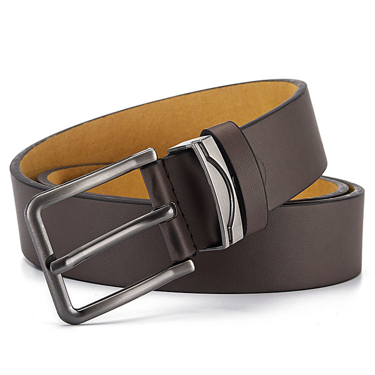 Amazon Классический Новый дизайн Прочный Повседневный коричневый пользовательский ремень с храповым механизмом для джинсов Модный деловой мужской ремень с регулируемой пряжкой w