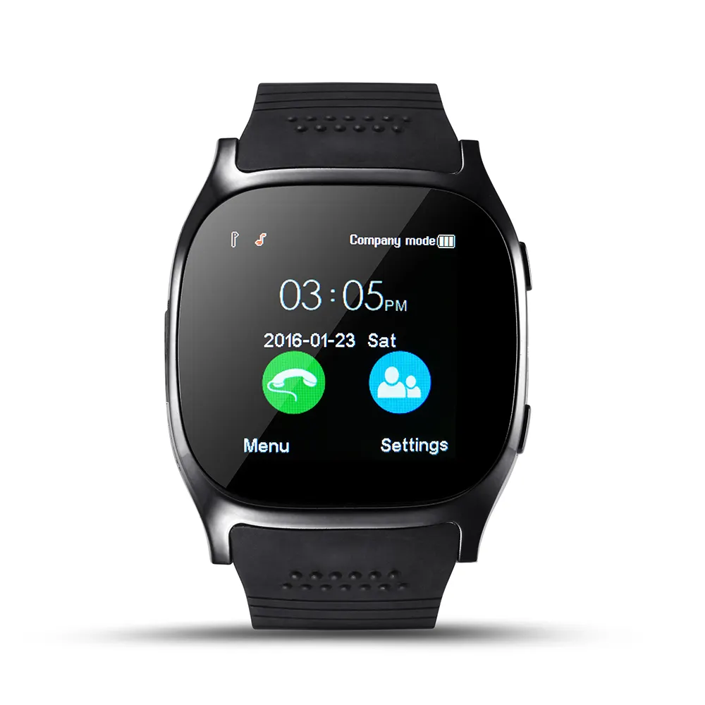 2022 뜨거운 공장 도매 T8 손목 시계 휴대 전화 SIM 카드 슬롯 GSM 원격 카메라 제어 휴대 전화 시계