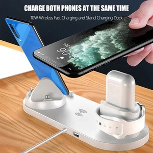 <span class=keywords><strong>Chargeur</strong></span> sans fil rapide 6 en 1 15W Type-C 5V/3A pour <span class=keywords><strong>iPhone</strong></span> 14 13 12 <span class=keywords><strong>11</strong></span> IWatch pour Airpods Téléphone - Product Image 4
