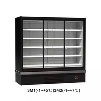 Réfrigérateur vertical grande capacité pour boissons, vitrine réfrigérée à porte vitrée, compresseur écoénergétique