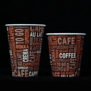 उच्च गुणवत्ता तेजी से वितरण पर्यावरण के अनुकूल कस्टम डिजाइन biodegradable डिस्पोजेबल कागज गत्ता कॉफी कप