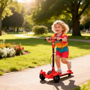 Trottinettes pliables pour enfants en plastique multiples, hauteur réglable, pliage, lumière clignotante, trottinette à 3 <span class=keywords><strong>roues</strong></span> - Product Image 1