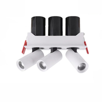 Spot LED COB double tête à montage en surface 360° °   Spot LED télescopique rotatif, plafonnier orientable