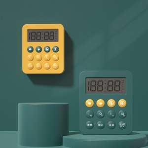 Temporizador de Cocina Digital con Botones de Ajuste Rápido, Volumen Ajustable, Pantalla LCD Grande, <span class=keywords><strong>Cuenta</strong></span> Regresiva y Ascendente para Cocinar, Hornear y Estudiar - Product Image 1