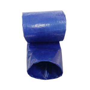 Tuyau de bâche en polyester PE Layflat 100% renforcé avec tuyau principal d'eau à rayures tissées pour système d'irrigation goutte à goutte - Product Image 4