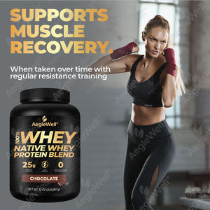 Aegelwell שוקולד אבקת חלבון 2lb לא ממתיקים מלאכותיים לשיקום שרירים & צמיחה - Product Image 4