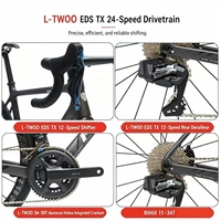 Vélo de route en carbone 700C, fourche rigide en carbone, transmission électronique 24 vitesses, vélo de course léger pour homme
