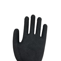 Gants de travail de sécurité industriels ANSI A2 B, niveau de coupe 13G, HPPE, sans couture, paume enduite de nitrile sablé