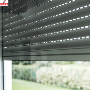 Bán buôn điện có thể thu vào thép không gỉ Con lăn màn trập tự động cách điện cháy cửa đục đá phiến hồ sơ cửa chớp - Product Image 2