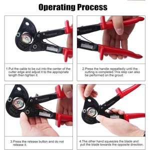 Yangoutool DIY Ergonomic <b>Ratchet</b> <b>Cable</b> <b>Cutter</b> 32mm Steel Copper Wire Cutting Tool for Electrical Use - Product Image 5
