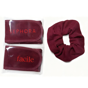 Custom Cotton Waffle Spa Facial <strong>Bath</strong> Hair Band Headband <strong>Scrunchies</strong> With Private Logo - Product Image 1