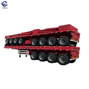 3 eixos 20ft 40ft 53ft recipiente flatbed semi reboque contêiner transportador semi reboque equipamentos para venda