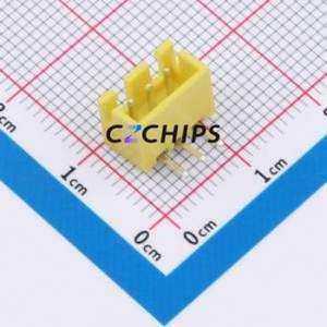 BX-XH2.54-3PWZ-Y Wire-to-Board Pin Header Bent Lead Through Hole,P=2.54mm Connector 1x3P 2.5mm Right Angle Insert XH - Product Image 1