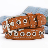 Ceinture pour femme multifonctionnelle personnalisée, nouvelle collection, tendance et accrocheuse, avec boucle en alliage sans perforation