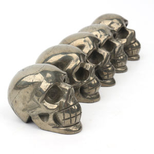 Teschi di cristallo di pirite giallo naturale da <span class=keywords><strong>2</strong></span> pollici di alta qualità per la decorazione - Product Image 1