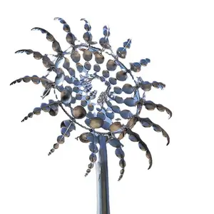 Outdoor abstract stainless steel led kinetic sculpture kinetic energy motion art Metal sculpture kinetic sculpture dmx