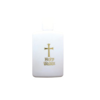 Lotion de parfum avec motif catholique, en plastique, 1 pièce, bouteille d'eau saint de pâques, estampage à chaud, pour services religieux