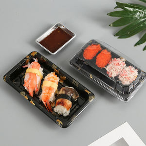 Mini boîte à <span class=keywords><strong>sushi</strong></span> japonaise plateau PET jetable en plastique de qualité alimentaire avec couvercle pour emporter nouilles pizzas et <span class=keywords><strong>sushi</strong></span> - Product Image 3