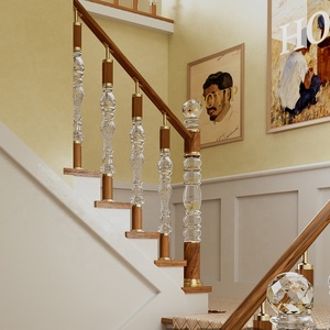 Acrylic pha lê cầu thang cột cho biệt thự và nhà ở rõ ràng PMMA ban công tay vịn cho quán rượu verandas lan can & tay vịn - Product Image 1