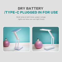 Lampe de bureau LED portable rechargeable Howlighting, pliable, haute luminosité, réglable, moderne, en plastique, tactile, pour la protection des yeux