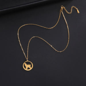 قلادة على شكل كلب أفغان من Myshape قلادة من الفولاذ المقاوم للصدأ أنيقة ولطيفة على شكل حيوان أليف هدية عيد ميلاد - Product Image 2