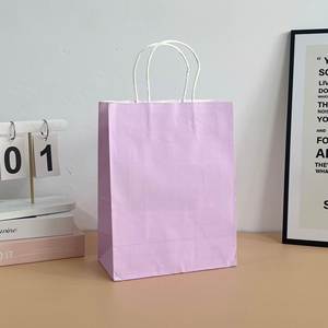 Bolsas de Papel Kraft Ecológicas Personalizadas de Primera Calidad Directamente de Fábrica LH con Asas de Algodón para Tiendas de Marca - Product Image 1