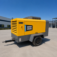 Compresseur d'air diesel portable Atlas Copco XAVS 206C d'occasion, 12,5 m³/min, 14 bars, moteur Cummins 6 cylindres, en stock