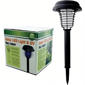 ไฟ LED พลังงานแสงอาทิตย์และเครื่องดักแมลง UV สำหรับสวนกลางแจ้ง โคมไฟปักดินควบคุมศัตรูพืช - Product Image 2