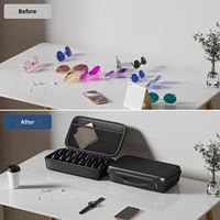 Étui rigide pour lunettes, boîte de rangement multi-paires de lunettes de soleil, étui de protection de voyage pour lunettes avec fentes réglables