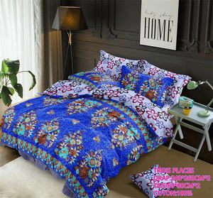 批发大号和特大号100% 棉床单套装花卉经典风格一次性折叠2张2枕套 - Product Image 6