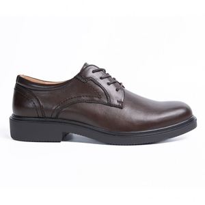 Manufacturer Custom Vintage Italy Genuine Leather Derby Shoes for Men <b>Brogue</b> Style Closed Slip-On for Business Party Daily Life - Product Image 2