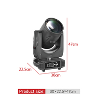 Luz de Cabeza Móvil LED DMX512 YT200/YT400 de 200/400W con Haz de Luz de Superficie y Programación Automática para Escenarios, Bodas, Conferencias y Bares