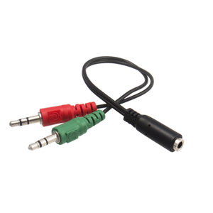 3.5MM maschio a 2 doppia femmina <span class=keywords><strong>Audio</strong></span> Stereo auricolare auricolare Splitter cuffie Mic <span class=keywords><strong>Audio</strong></span> Y Cable - Product Image 2
