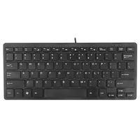 Şık USB İngiltere 78-Key QWERTY Mini kablolu klavye çok fonksiyonlu ve uyumlu ince taşınabilir dizüstü ve Tablet oyun tarzı için