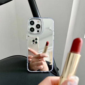 Nuova custodia per telefono da donna semplice in TPU+PU con <span class=keywords><strong>specchio</strong></span> galvanizzato, personalizzabile, all'ingrosso direttamente dalla fabbrica, per <span class=keywords><strong>iPhone</strong></span> 16 15 14 13 12 <span class=keywords><strong>11</strong></span> - Product Image 5