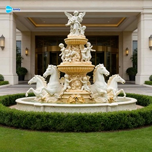 Fuente de Cabeza de Caballo de Mármol, Elemento Decorativo de Agua para Exteriores, Ideal para Entradas, Caminos de Entrada y Propiedades de Lujo - Product Image 4