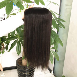 Topper de Cabello para Red de Pesca, Hecho a Mano, 100% Cabello Humano, Calidad Superior, Topper Lujoso de 16 Pulgadas, Estilo de Cabello Negro Marrón Oscuro - Product Image 6