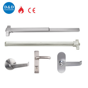 Dispositivo de salida de pánico de emergencia CE EN 1125 de acero inoxidable, barra de empuje de bloqueo, barra de pánico para puerta de fuego - Product Image 6