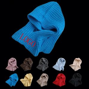 Cagoule unisexe tricotée chaude et douillette pour l'hiver, avec broderie 3D, masque facial, pour la plage, les affaires, le sport, la pêche, le quotidien et les fêtes, 100% - Product Image 1
