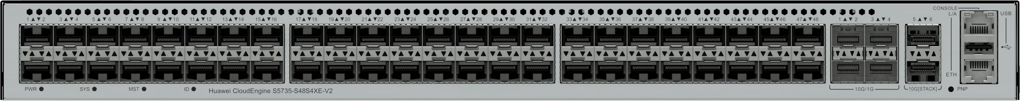 CloudEngine S5735-S48S4XE-V2 기가비트 모든 광 포트 POE 네트워크 센터 스위치 포트 48